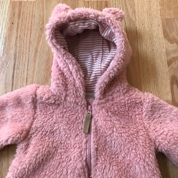 NWT Carter’s Pink Sherpa Suit - Picture 3 of 4